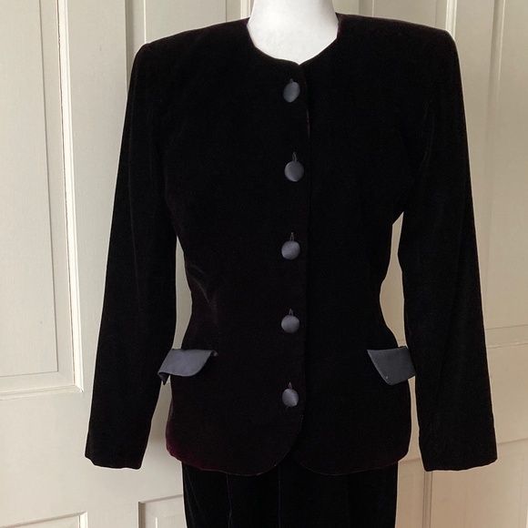 Vintage 90's Black Velvet Suit by Depeche Mode - Picture 2 of 12